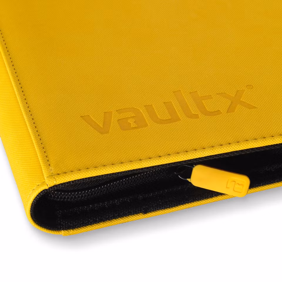 VaultX Exo-Tec Zip Binder 9-Pocket Yellow