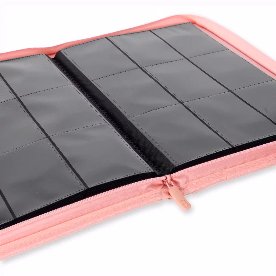 VaultX Exo-Tec Zip Binder 9-Pocket Pink