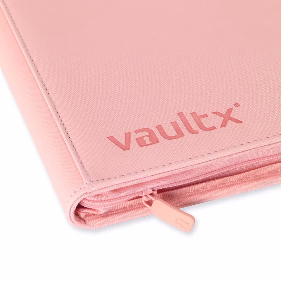 VaultX Exo-Tec Zip Binder 9-Pocket Pink