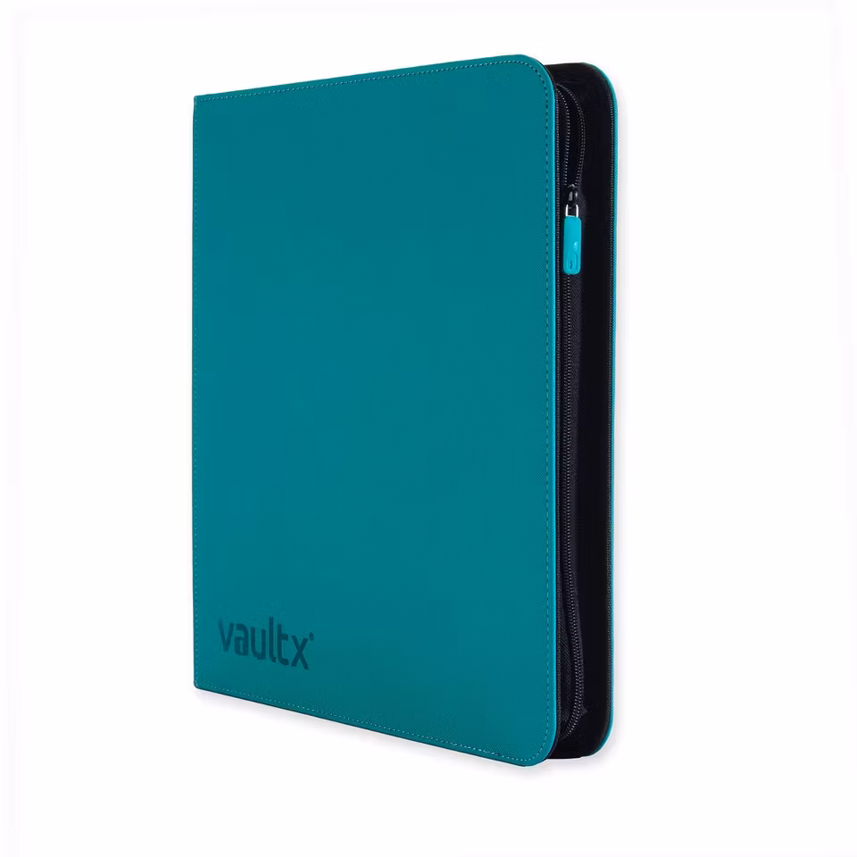 VaultX Exo-Tec Zip Binder 12-Pocket Teal