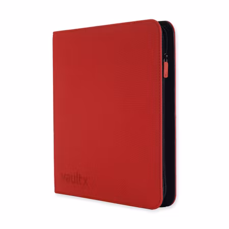 VaultX Exo-Tec Zip Binder 12-Pocket Red