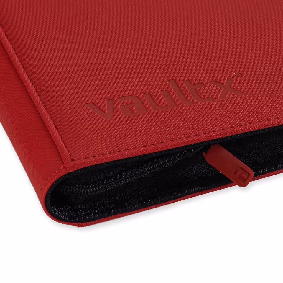VaultX Exo-Tec Zip Binder 12-Pocket Red