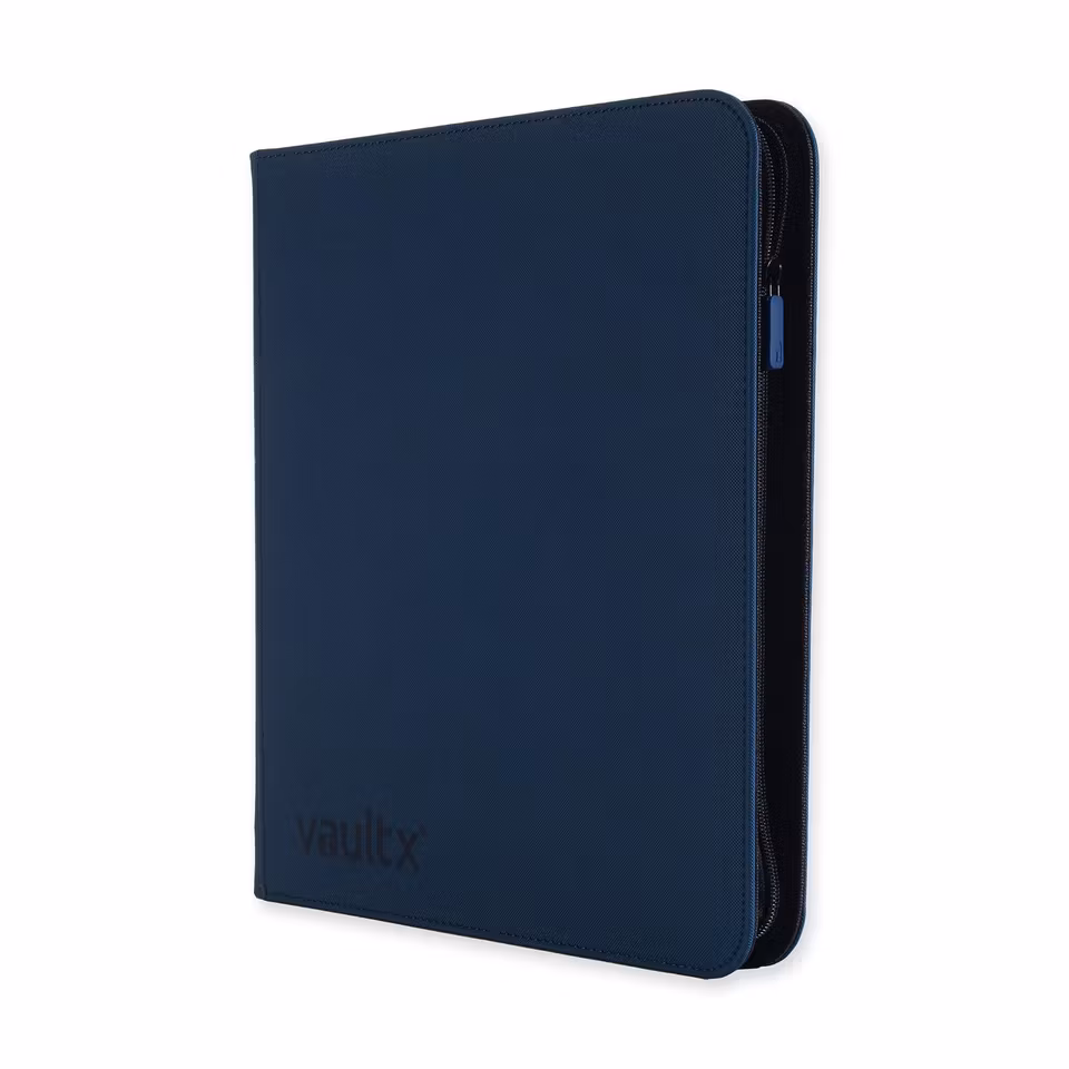 VaultX Exo-Tec Zip Binder 12-Pocket Blue
