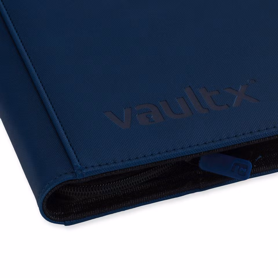 VaultX Exo-Tec Zip Binder 12-Pocket Blue