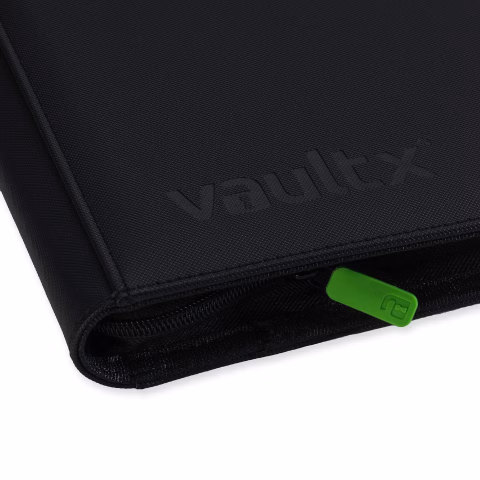 VaultX Exo-Tec Zip Binder 12-Pocket Black