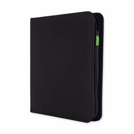 VaultX Exo-Tec Zip Binder 12-Pocket Black