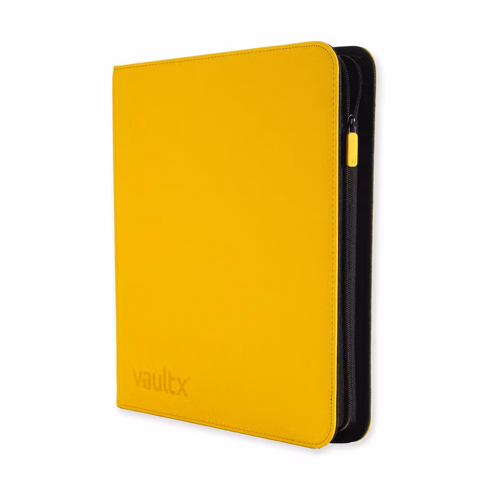 VaultX Exo-Tec Zip Binder 12-Pocket Sunrise Yellow