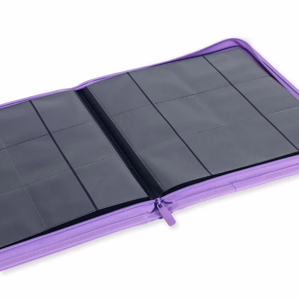 VaultX Exo-Tec Zip Binder 12-Pocket Purple