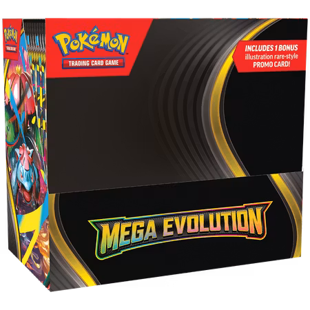 Mega Evolutions Enhanced Booster Display