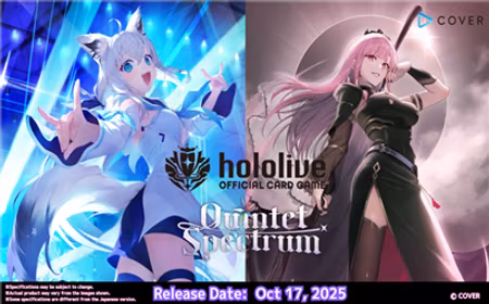 hololive OFFICIAL CARD GAME Quintet Spectrum Booster Display