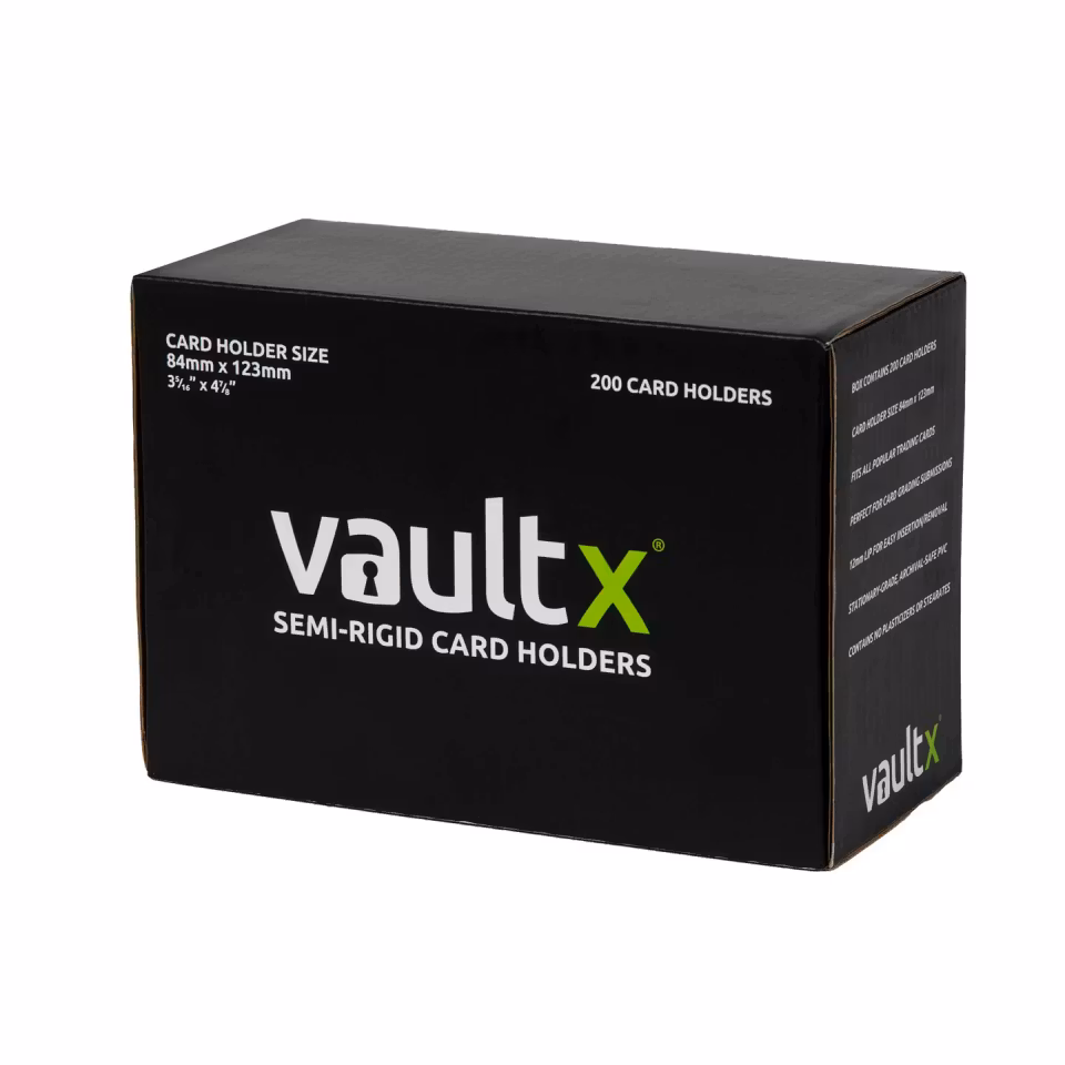 VaultX Semi Rigid Card Holders 200-pack