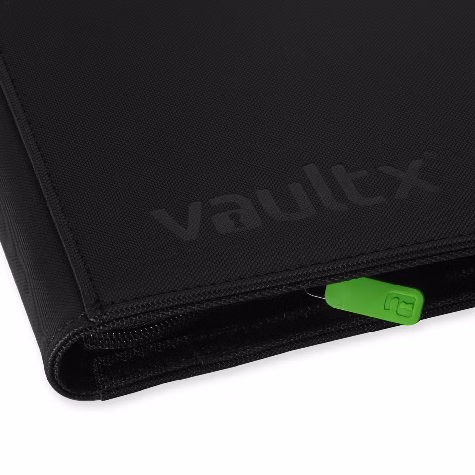 VaultX Exo-Tec Zip Binder 9-Pocket Black
