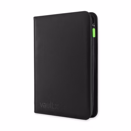 VaultX Exo-Tec Zip Binder 9-Pocket Black