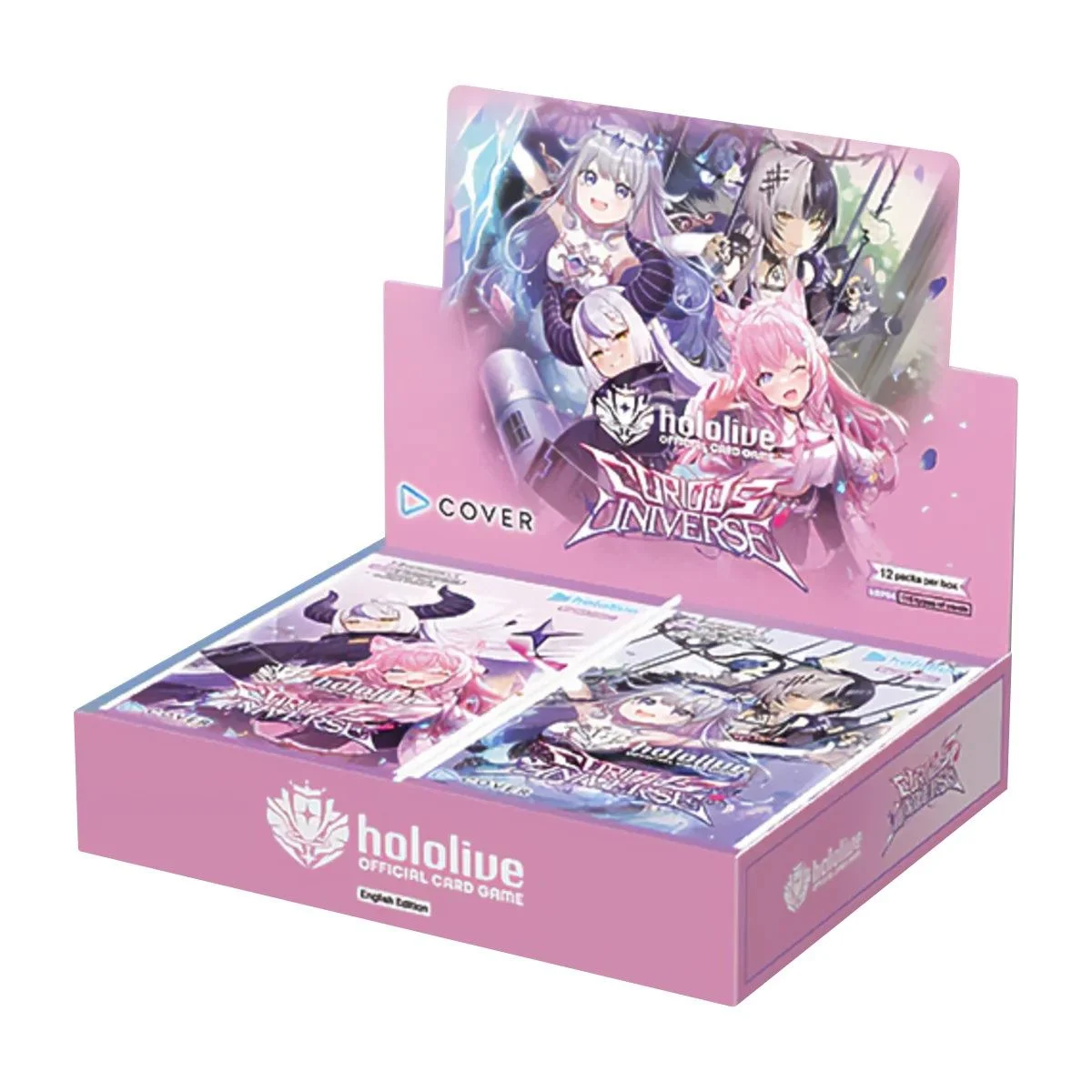 hololive OFFICIAL CARD GAME Curious Universe Booster Display