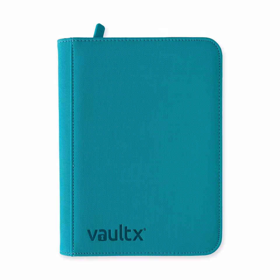 VaultX Exo-Tec Zip Binder 4-Pocket Teal