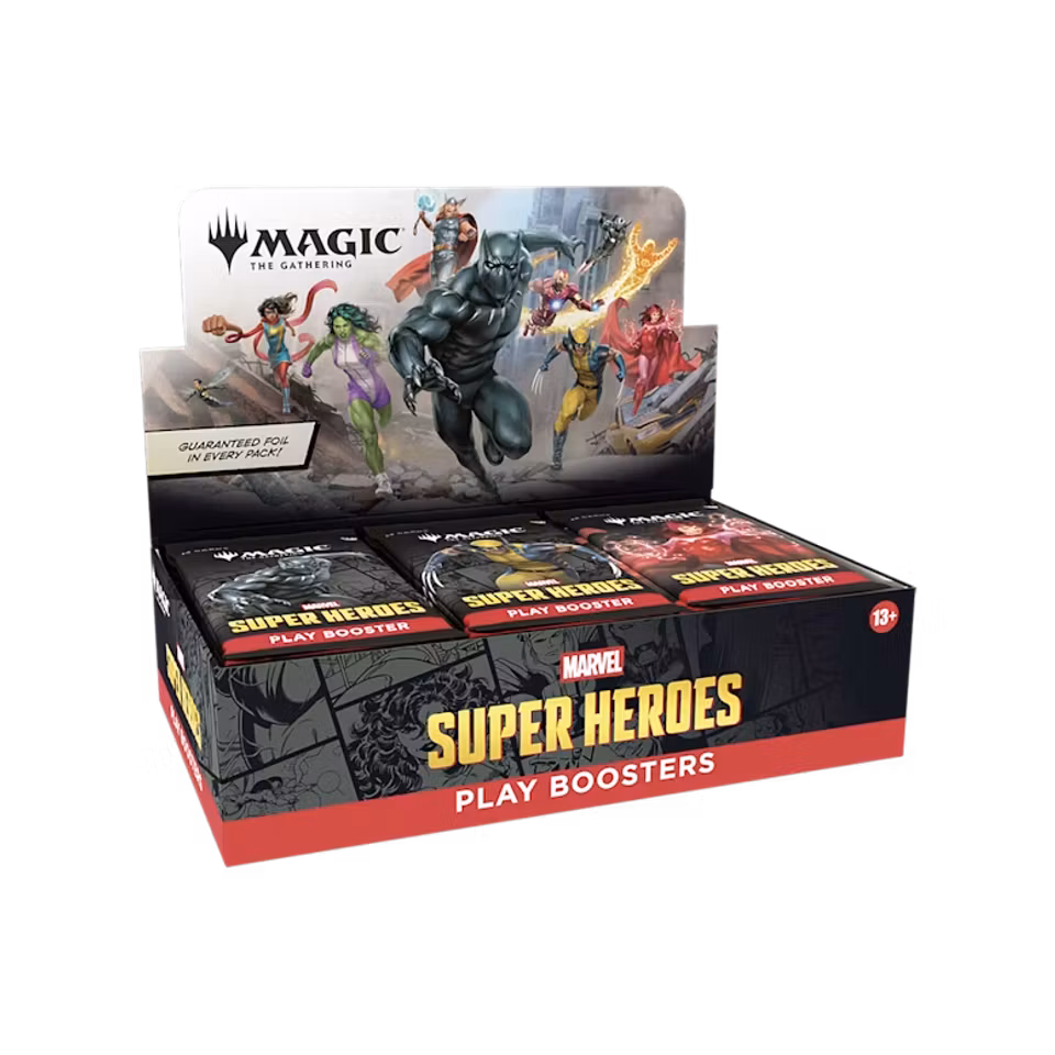 MTG Marvel Super Heroes Play Booster Display