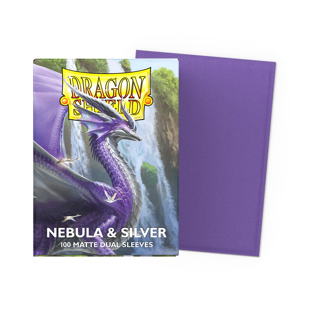Dragon Shield Matte Dual Sleeves - Nebula & Silver
