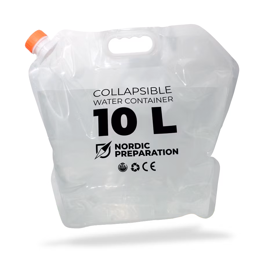 Hopfällbar vattendunk 10 liter, 5-pack