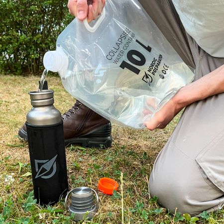 Hopfällbar vattendunk 10 liter, 5-pack