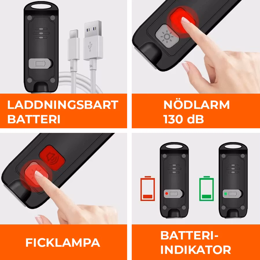 Överfallslarm 130 dB