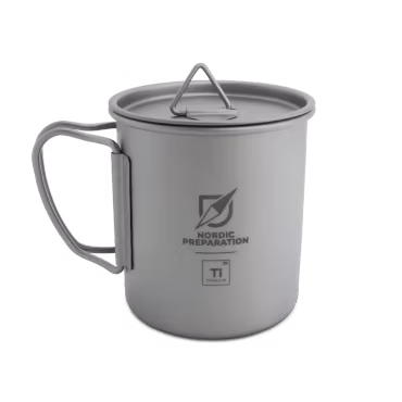 Titankopp med lock, 300 ml