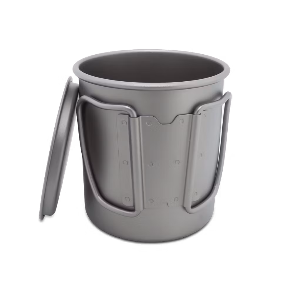 Titankopp med lock, 300 ml