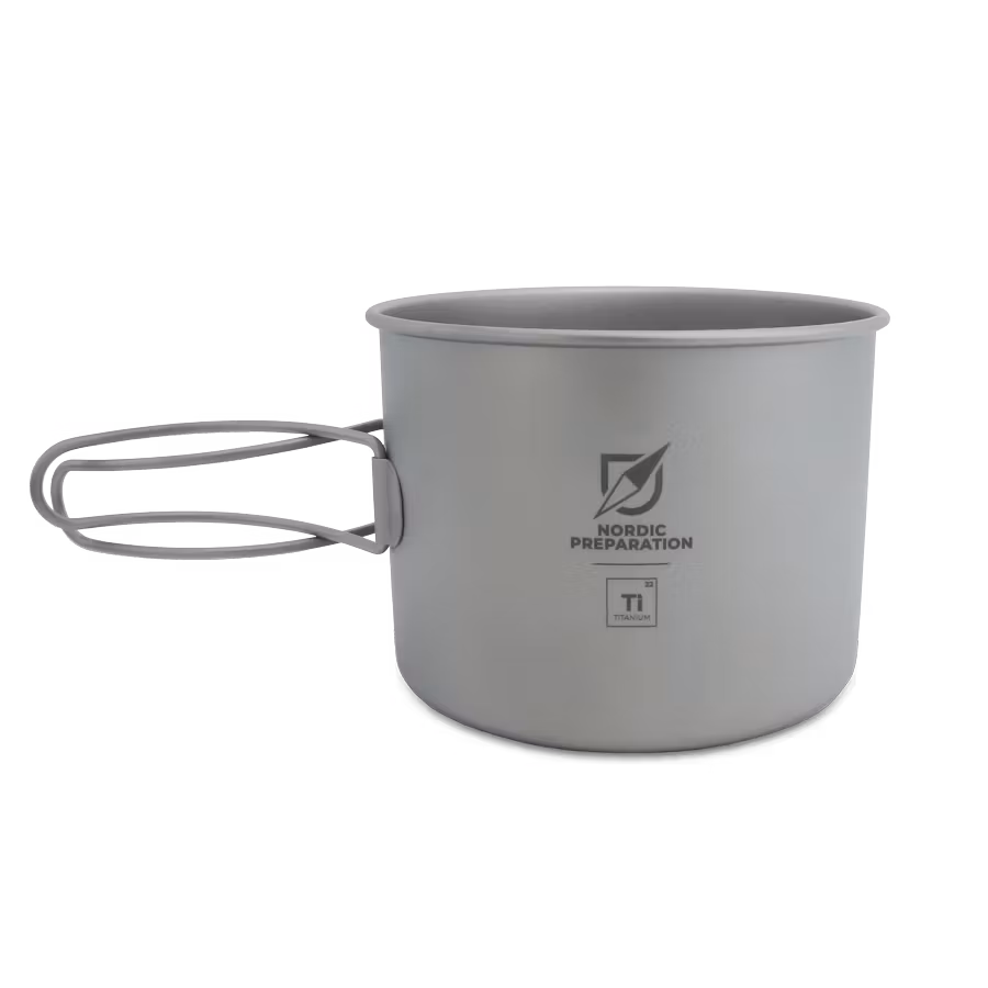 Titankastrull och -stekpanna, 1450 ml