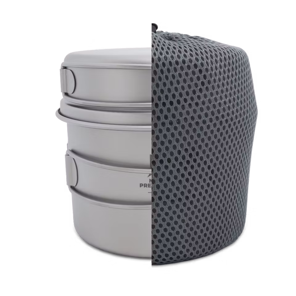 Titankastrull och -stekpanna, 1450 ml
