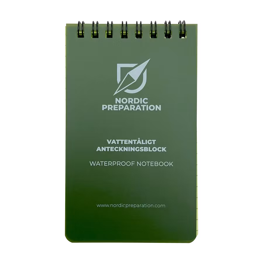 Vattentåligt anteckningsblock 12,8 x 7,6 cm