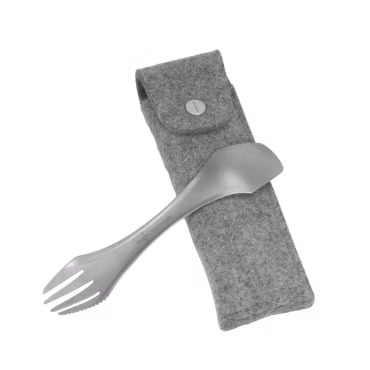 Titanspork med ullfodral