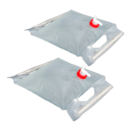 Hopfällbar vattendunk 5 liter 2-pack