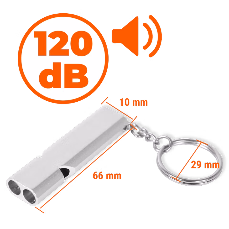 Nödvisselpipa aluminium