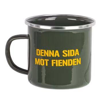 Emaljmugg – Denna sida mot fienden