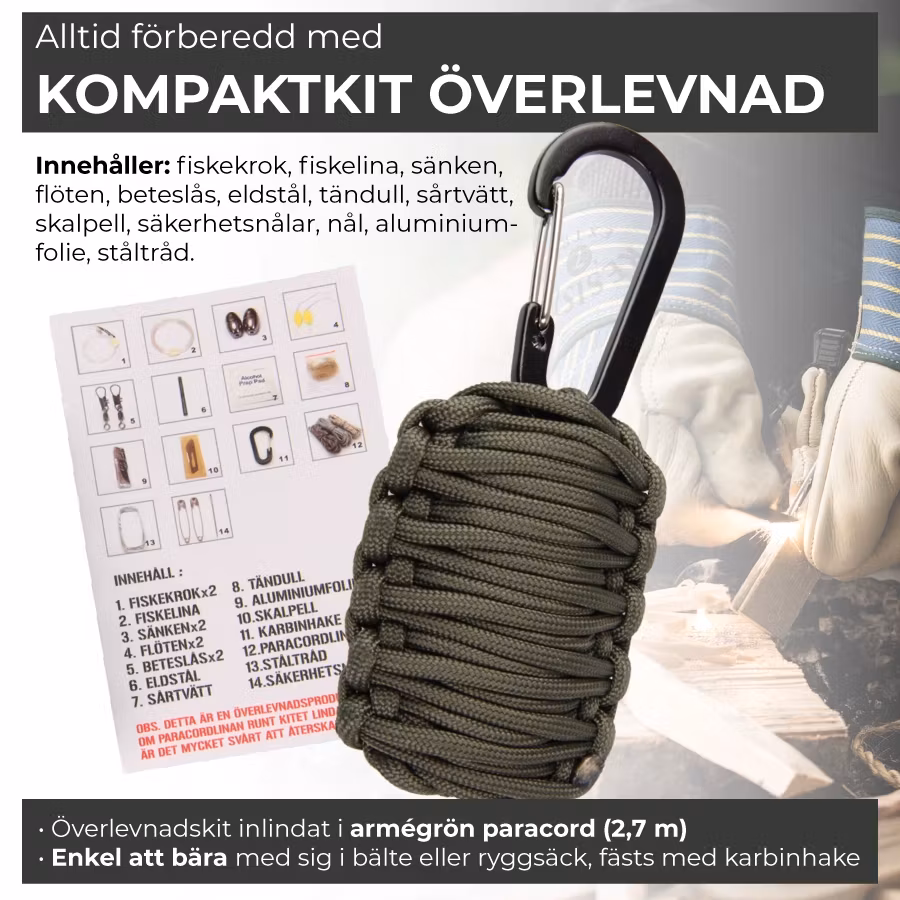 Kompaktkit överlevnad (överskottsvara klass 1)