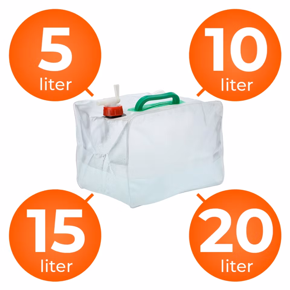 Hopfällbar vattendunk med tappkran, 1-pack (överskottsvara, klass 1)