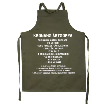 Förkläde m/ärtsoppa (överskottsvara, klass 1)