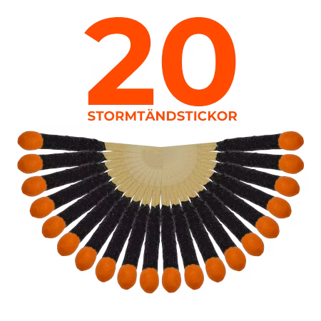 Stormtändstickor PRO 20-pack