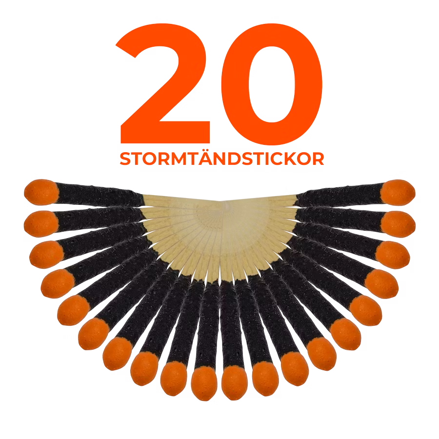 Stormtändstickor PRO 20-pack REFILL
