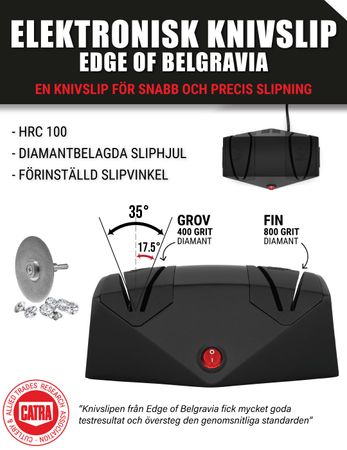 Elektronisk knivslip Edge of Belgravia (överskottsvara klass 1)