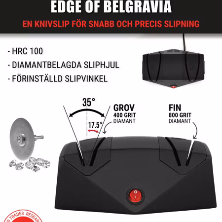 Elektronisk knivslip Edge of Belgravia (överskottsvara klass 1)