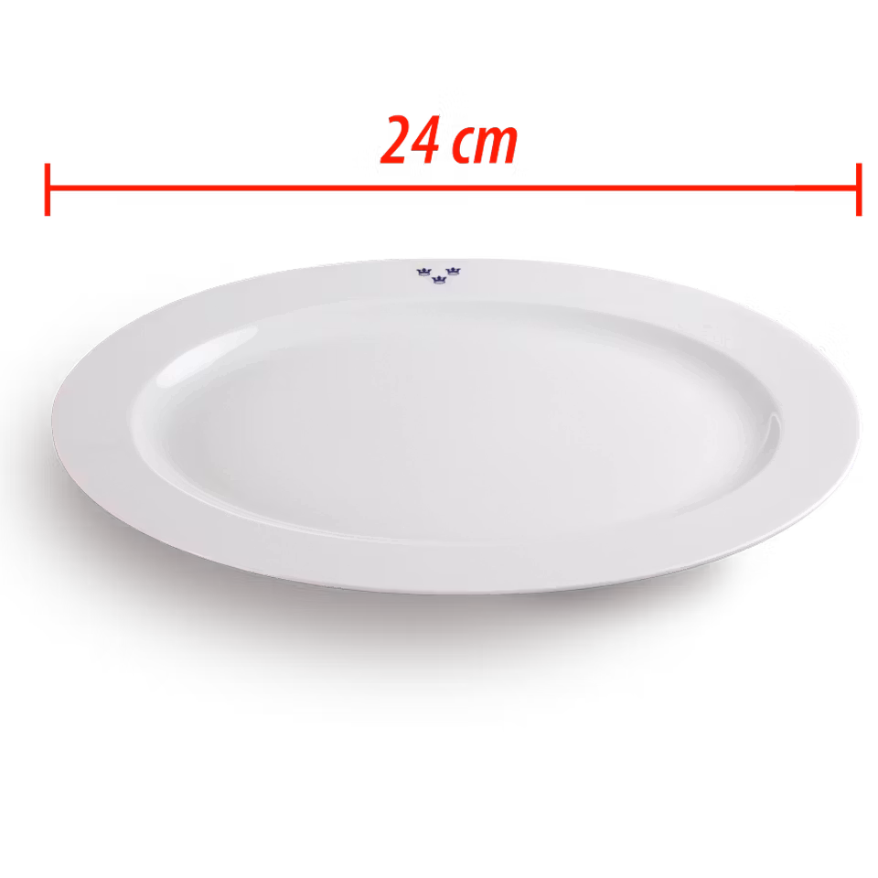 Mässporslin uppläggningsfat 24 cm 2-pack (överskottsvara klass 1)
