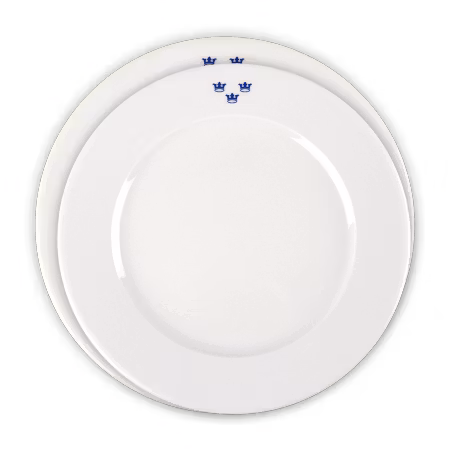 Mässporslin assiett 4-pack (överskottsvara klass 1)