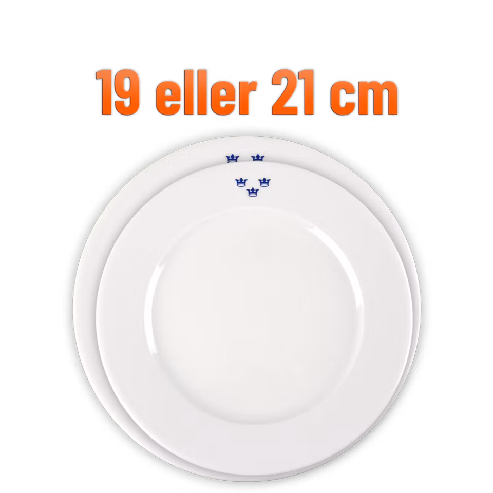 Mässporslin assiett 4-pack (överskottsvara klass 1)