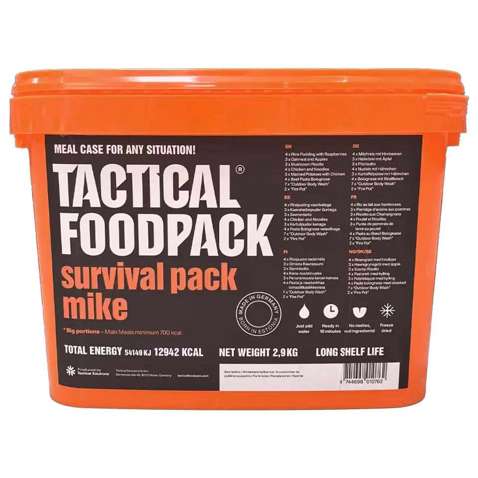 Survival Pack Mike – 7 dygns mat i krislåda