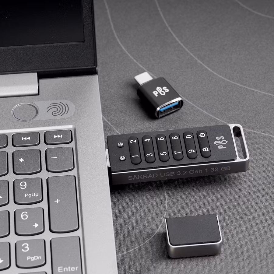 USB-minne SÄKRAD 32 GB (överskottsvara, klass 1)