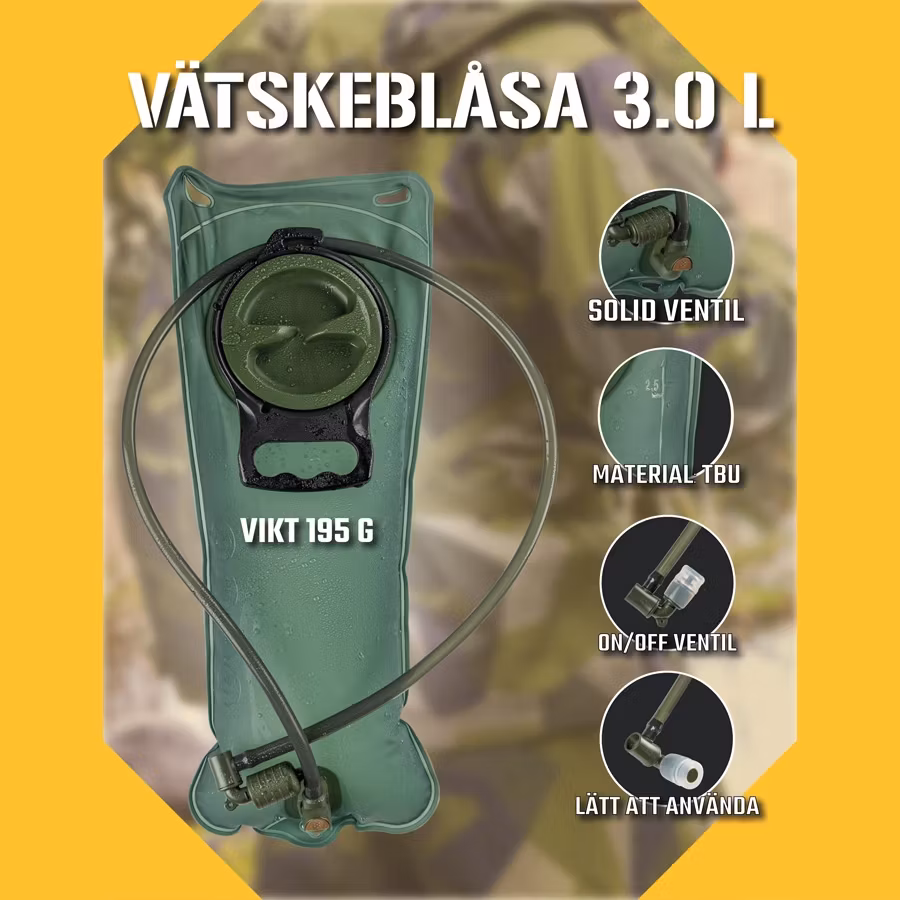 Vätskeblåsa 3,0 L (överskottsvara, klass 1)