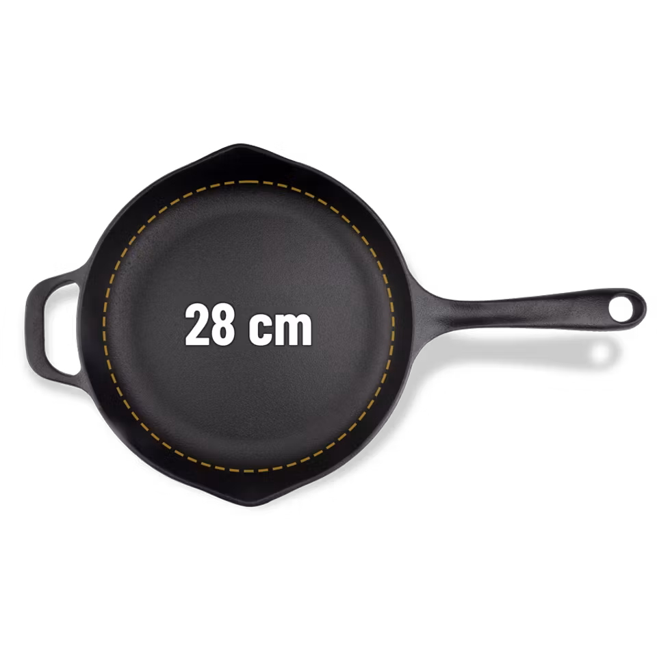 Gjutjärnsstekpanna 28 cm (överskottsvara, klass 1)