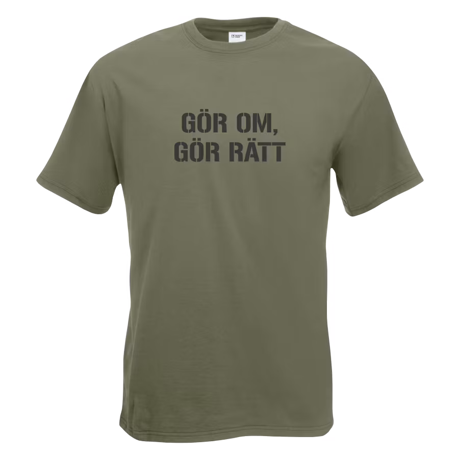 T-shirt Gör om gör rätt