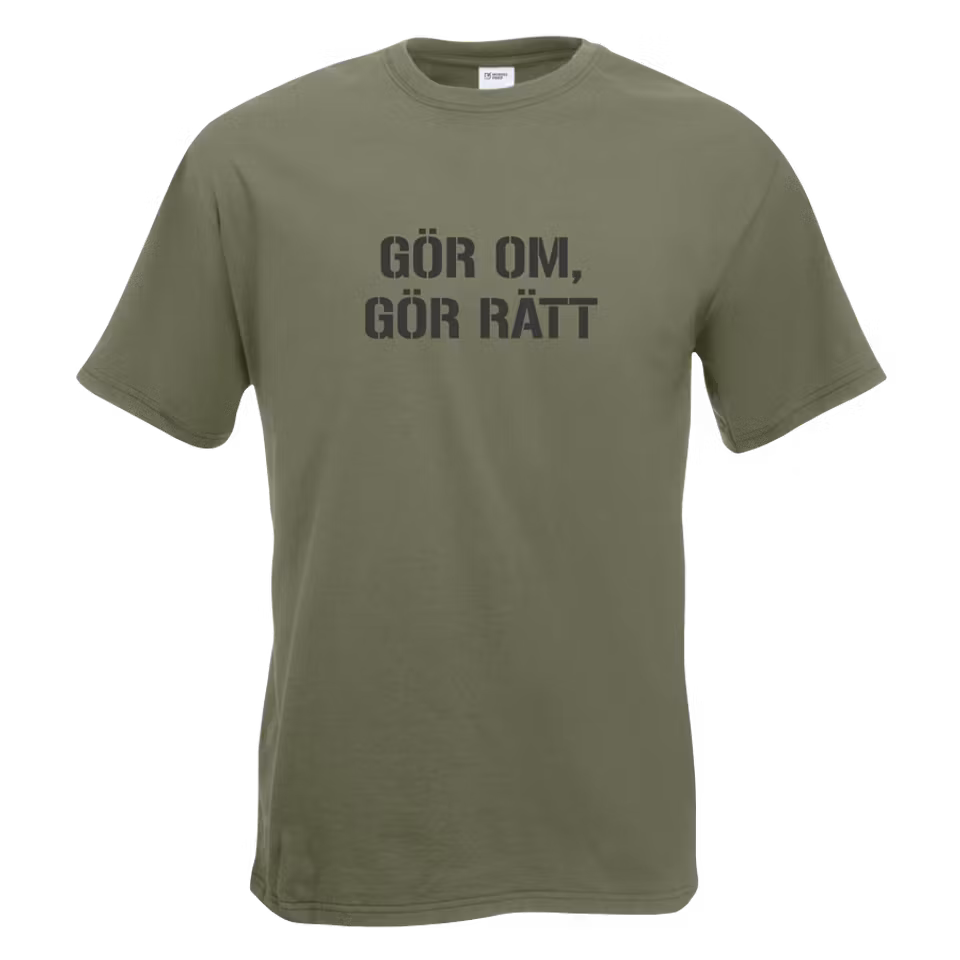 T-shirt Gör om gör rätt