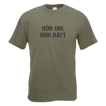 T-shirt Gör om gör rätt
